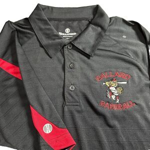 Holloway Mens‎ Polo Shirt Large Ballard Beavers Baseball Performance Sportswear